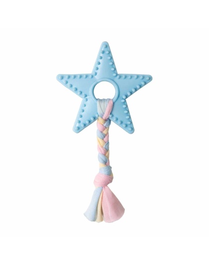 Blue - SnugArooz Lil Star Chew Dog Toy  - 7"