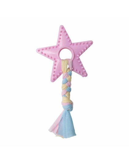 Pink - SnugArooz Lil Star Chew Dog Toy  - 7"