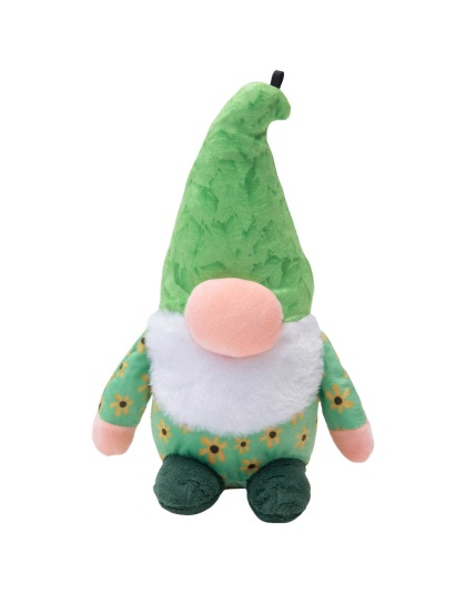 SnugArooz Meadow the Gnome Plush Dog Toy 10"