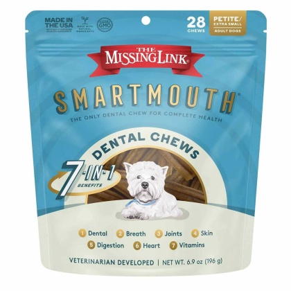 The Missing Link - SMARTMOUTH Dental Chew  - Petite Dog 28ct