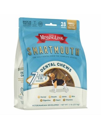 The Missing Link - SMARTMOUTH Dental Chew  - S/M Dog 28ct