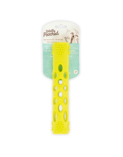 Green - Totally Pooched Huff'n Puff Stick Rubber  - 10x2"