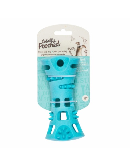 Totally Pooched Chew n' Stuff, Foam Rubber, 6", Teal