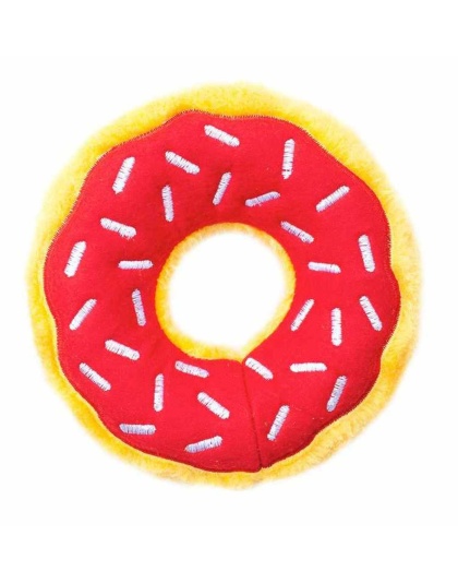 ZippyPaws Donutz Cherry Plush Dog Toy