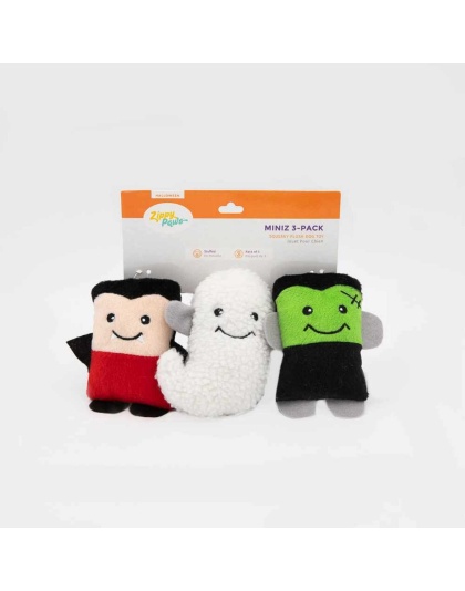 ZippyPaws Halloween Miniz Monsters (3pack)