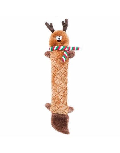 ZippyPaws Holiday Jigglerz(R) Reindeer Plush Dog Toy