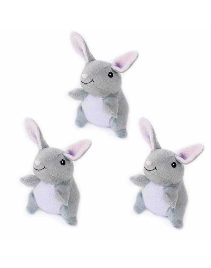 ZippyPaws Miniz 3 Pack Bunnies