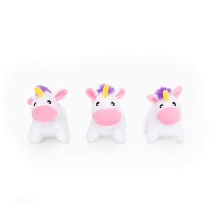 ZippyPaws Miniz Unicorns 3pk