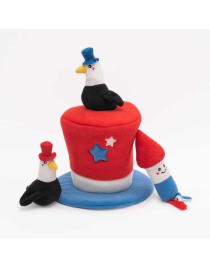 ZippyPaws Zippy Burrow - Americana Top Hat