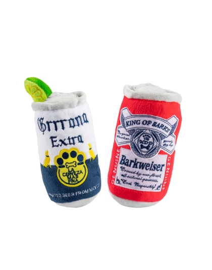 Beer Can Bundle Squeaker Dog Toy