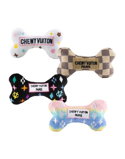 Chewy Vuiton Bones Sampler Dog Toy