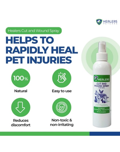 Healers Cut and Wound Spray For Pets