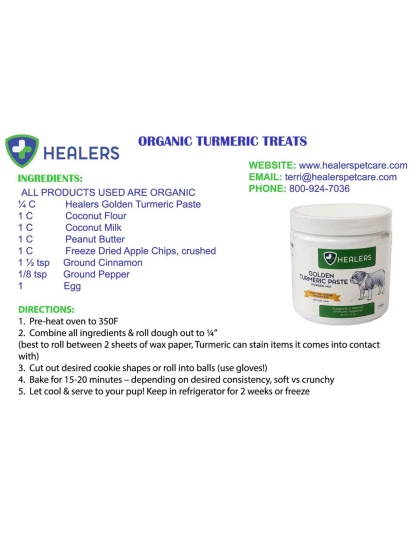 Healers Golden Turmeric Paste for Dogs