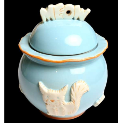 Sky Blue - Cat Treat Jar - Jar