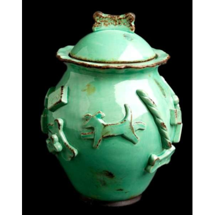 Aqua/Green - Dog Treat Jar - Jar