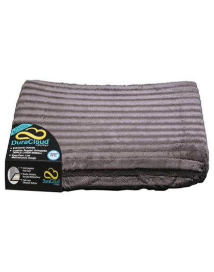 Charcoal - DuraCloud Orthopedic Pet Bed and Crate Pad - Small