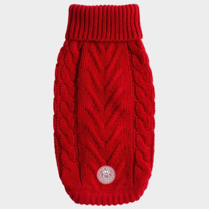 Red - GF Pet Chalet Dog Sweater  - XS