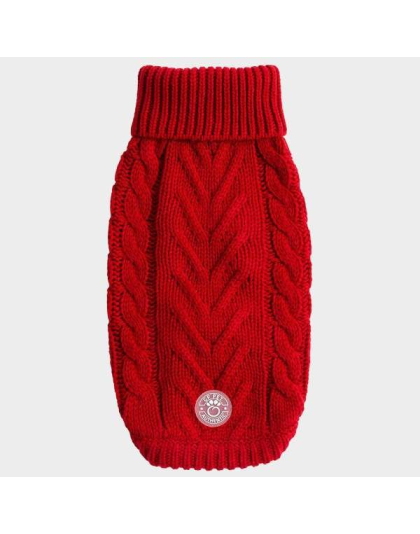 Red - GF Pet Chalet Dog Sweater  - Large