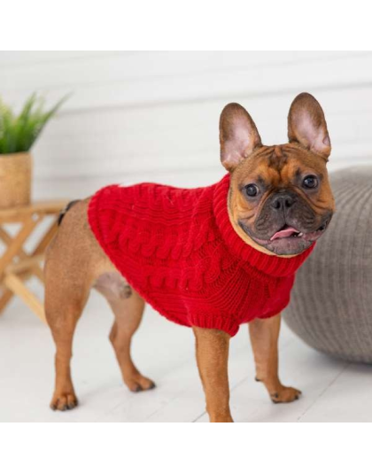 Red - GF Pet Chalet Dog Sweater  - Large