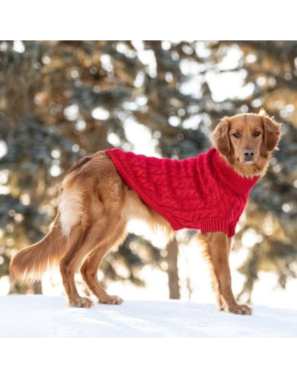 Red - GF Pet Chalet Dog Sweater  - Large