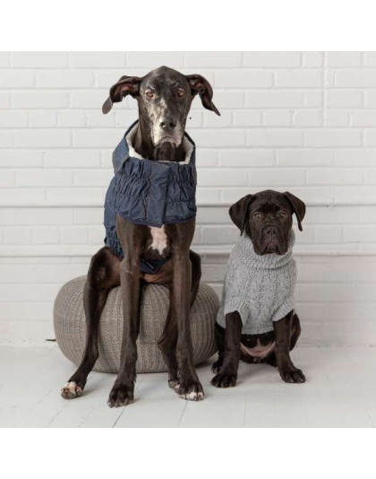 Grey - GF Pet Chalet Dog Sweater  - Medium