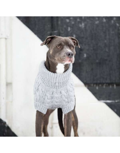 Grey - GF Pet Chalet Dog Sweater  - Small