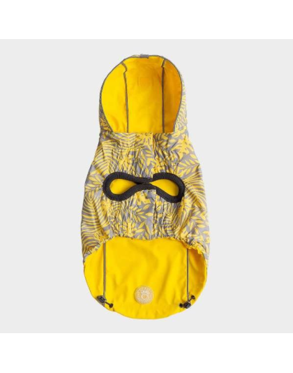 Yellow - GF Pet Reversible ElastoFit Raincoat  - Small