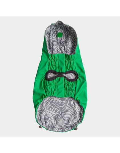 Green - GF Pet Reversible ElastoFit Raincoat  - 2XS