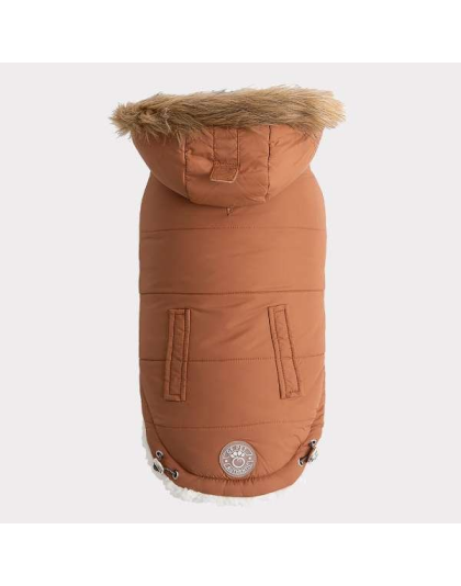 Caramel - GF Pet ElastoFit Urban Dog Parka  - XS