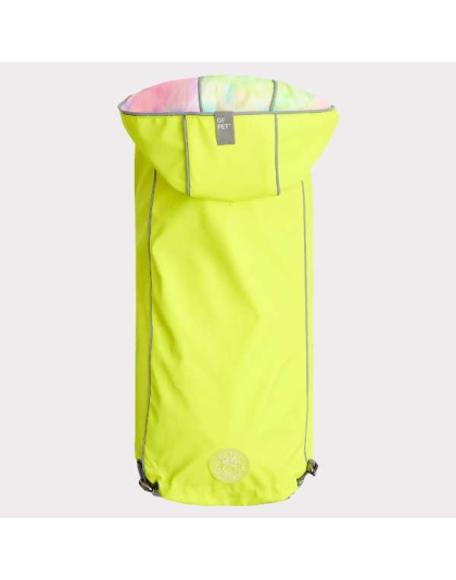 Neon Yellow - GF Pet Reversible Raincoat  - XS